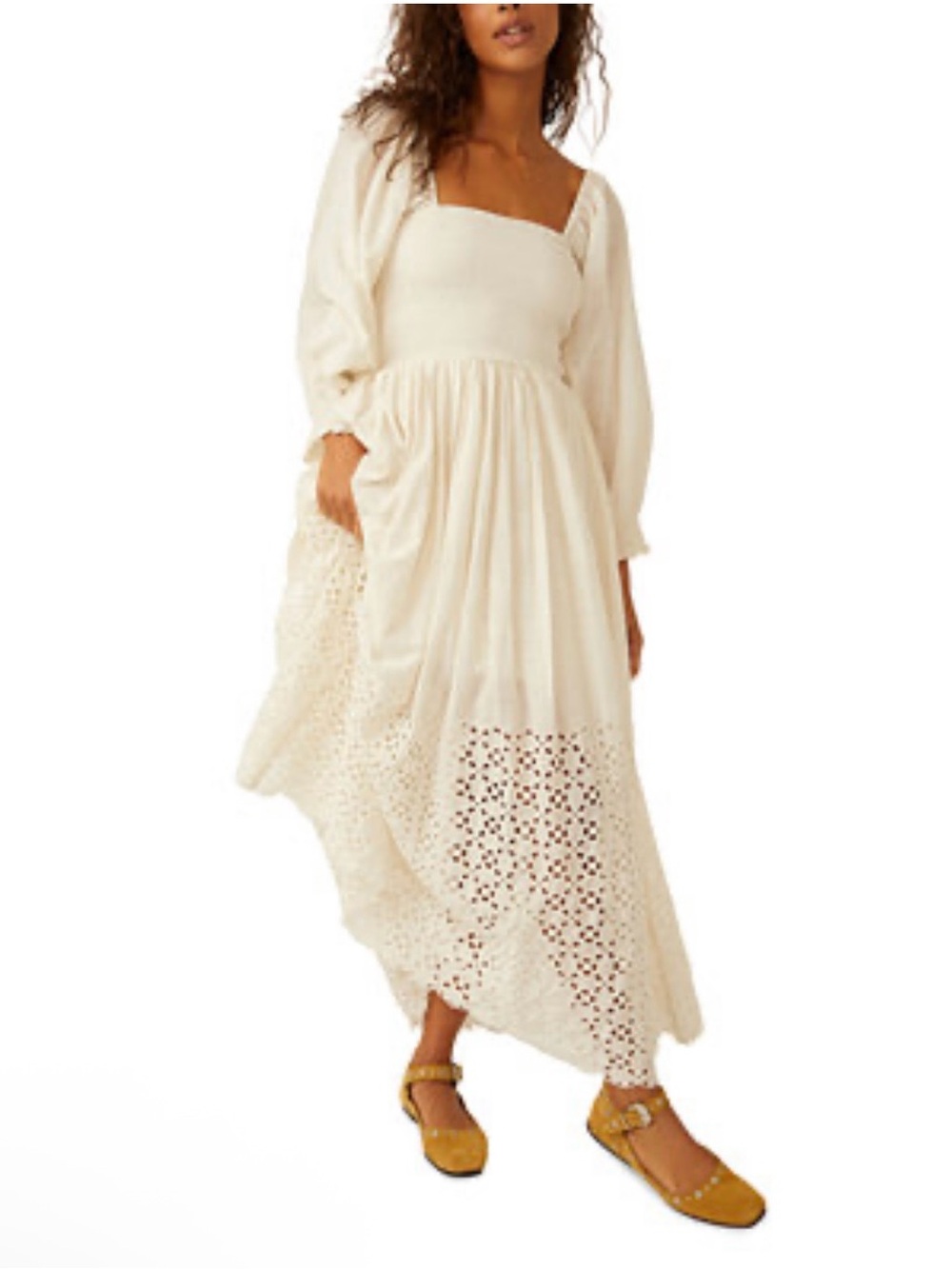 Free People Perfect Storm Maxi Dress with Square Neckline
